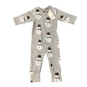 NWT: Monica + Andy On the Go One Piece Romper: Let It Snowman